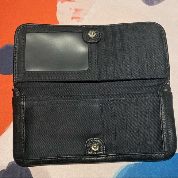 Vintage Fossil Pebbled Leather Multi-Function Clutch Wallet - Excellent Cond - Picture 3 of 6